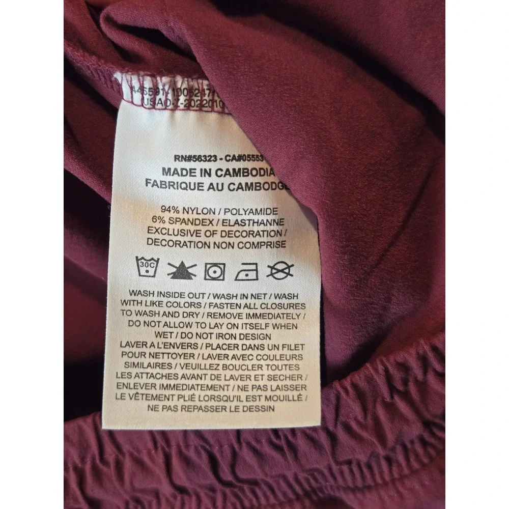Jordan Essentials Woven Trousers Mens Large Burgundy Nylon Pants DQ7509-680